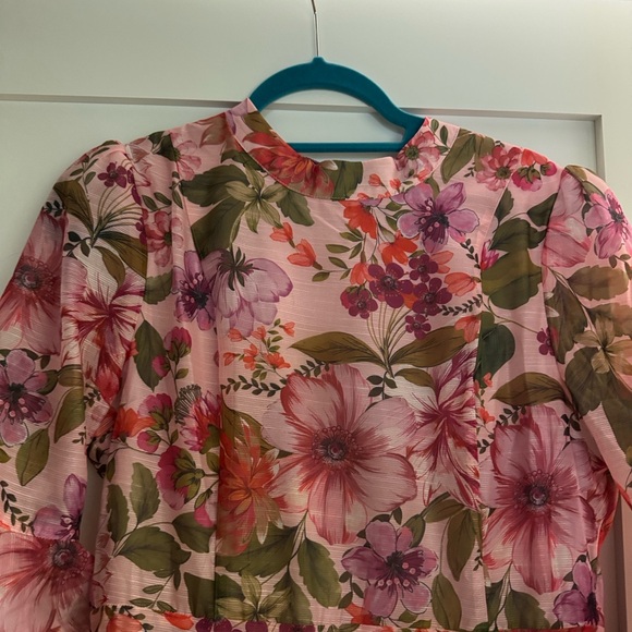 Floral Pink Maxi Dress - Picture 2 of 9